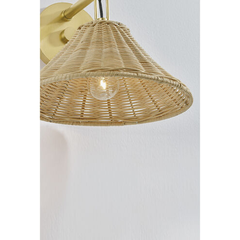 Dalia 1 Light 10.5 inch Aged Brass Wall Sconce Wall Light